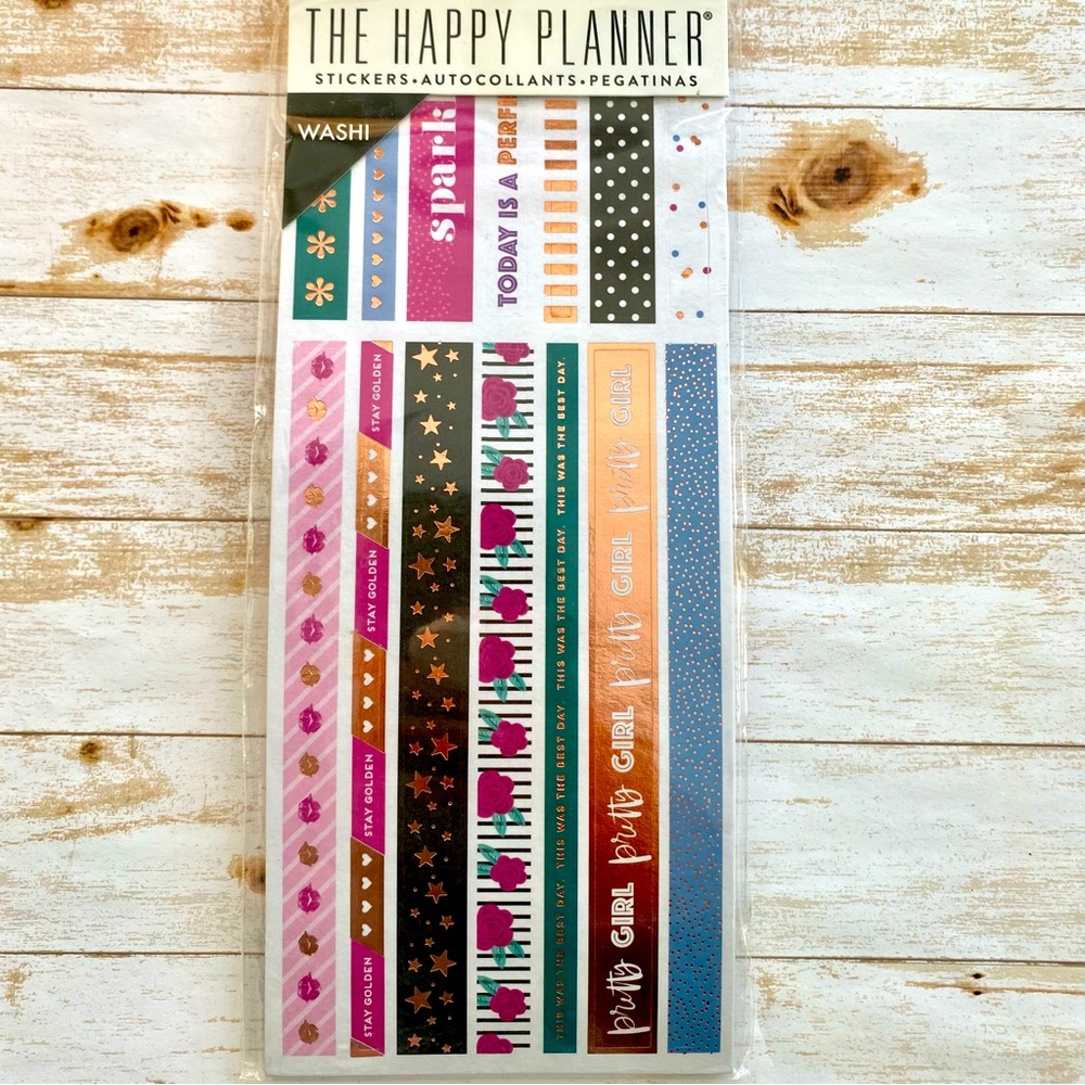 The Happy Planner Washi Tape sheets
